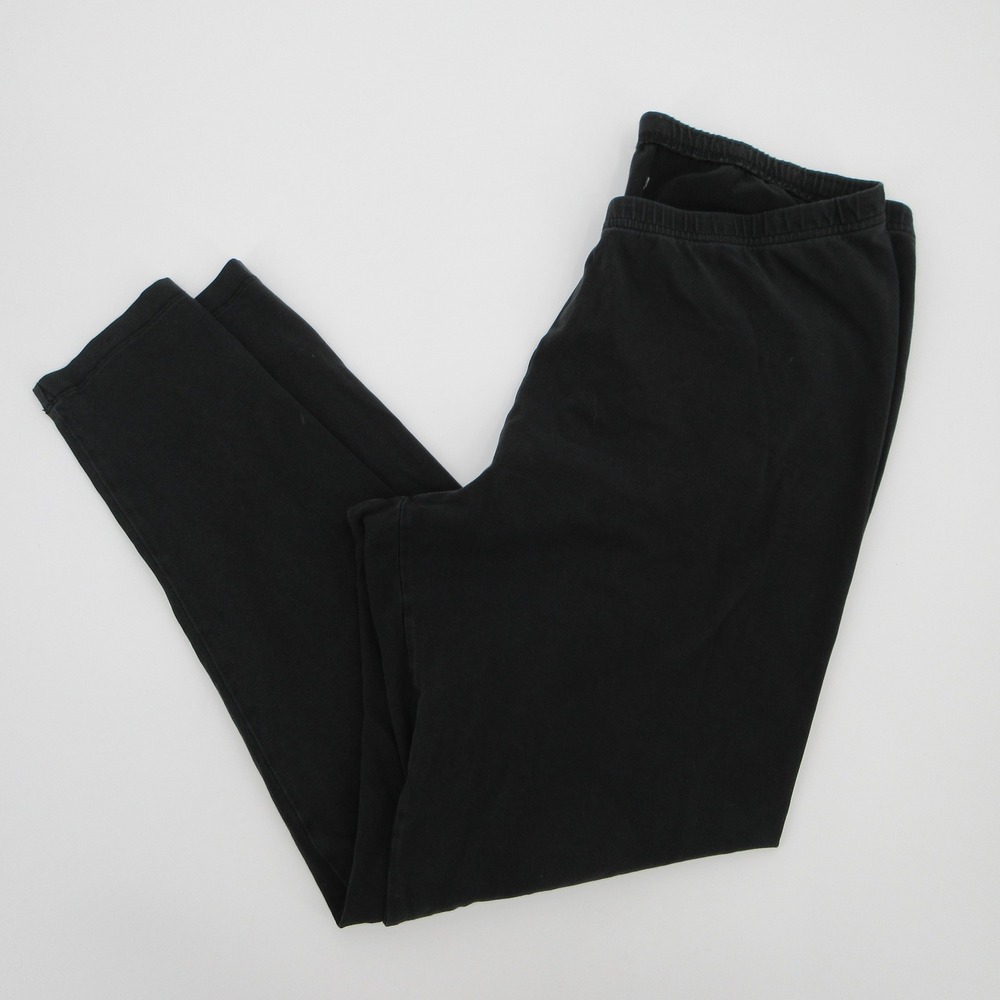 J. Jill Wearever Black Pima Cotton Lycra Ankle Leggings XL Solid Slim Fit